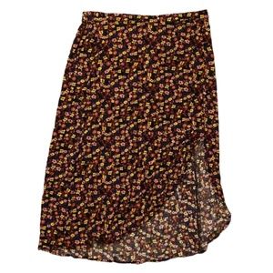 Xhilaration small floral skirt thigh slit
